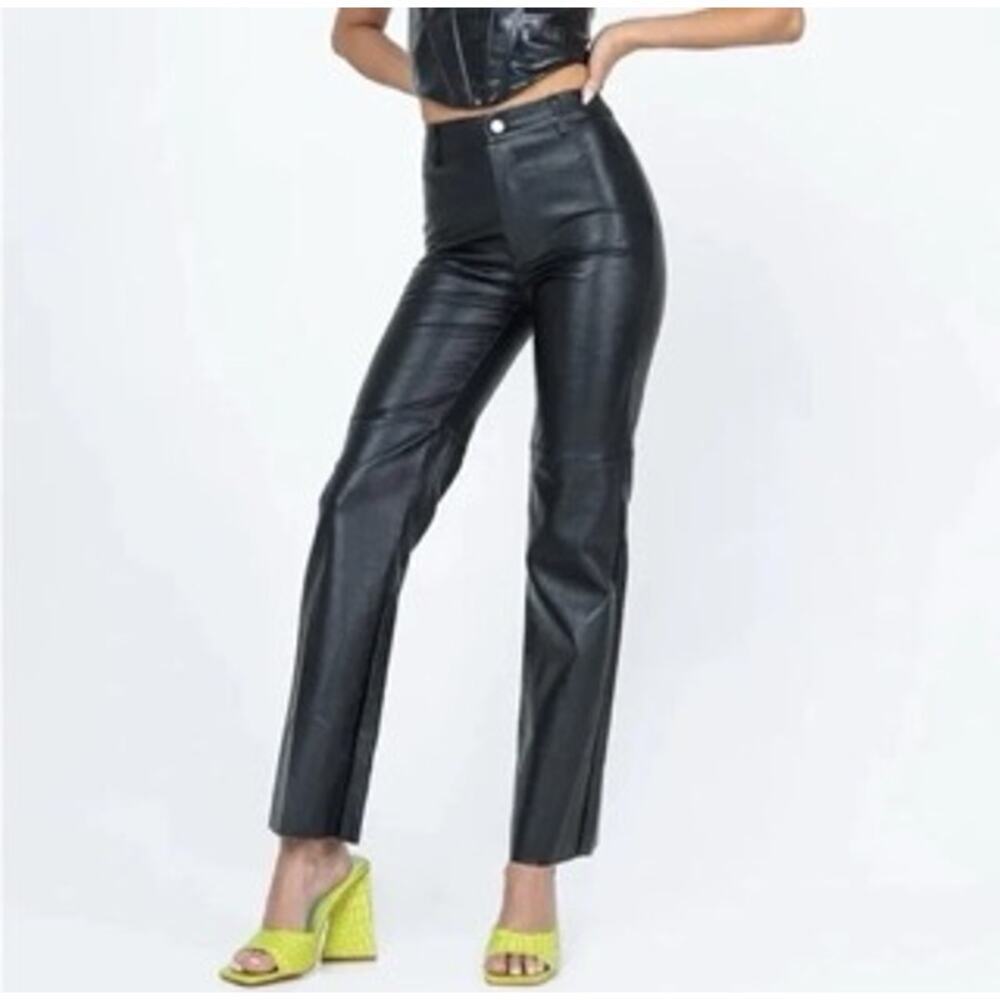 Princess Polly Pants Womens 4 Faux Leather Party Evening Event Concert Rocker